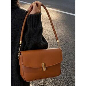 Leather Flap Shoulder Bag
